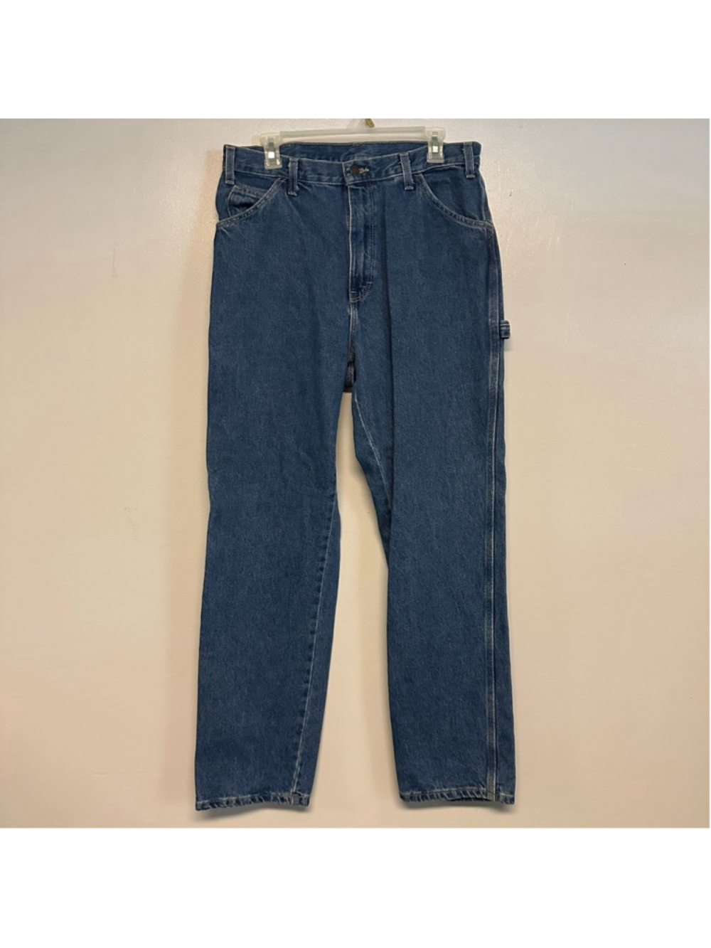 Men's Dickies Blue Straight Leg Jeans size 34x32 utility pants workwear